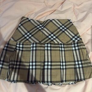 スカート Burberry skirt size 36 Burberry Zoe Vintage Check Asymmetrical Kilt Mini Skirt US-8
